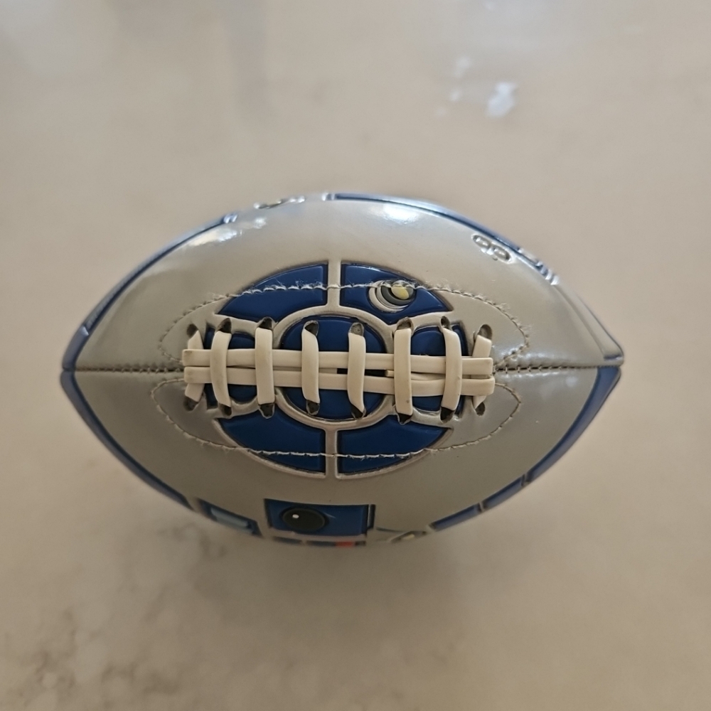 Official Disney Parks Star Wars R2-D2 Mini American Football RARE Toy 2012